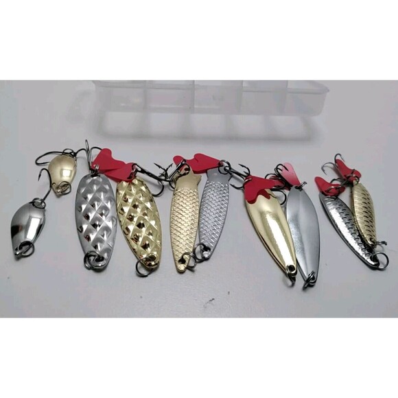Unbranded Other - A 10 Piece Silver And Gold Spoon Lures For Bass Trout And More
